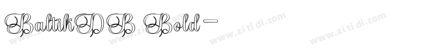 BaltikDB Bold字体转换